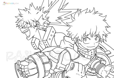 Deku My Hero Academia Coloring Pages Todoroki Anime Wallpapers Pdmrea