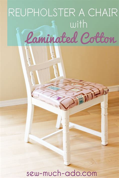Here's a video tutorial that focuses on how to reupholster dining chairs with fabric backs, which adds a few wrinkles to the process (note that the tutorials on parson's chairs—below—will also be of help here): How to Reupholster Chairs with Laminated Cotton - Sew Much Ado