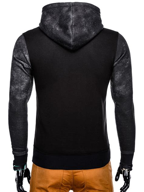 Mens Printed Hoodie B952 Dark Grey Modone Wholesale Clothing For Men