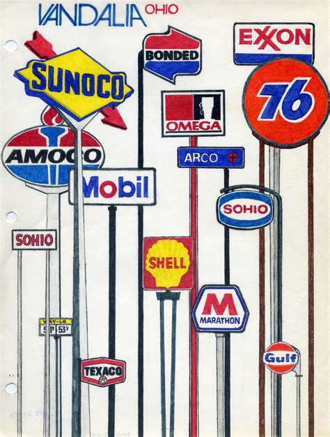 Vintage Gas Logos