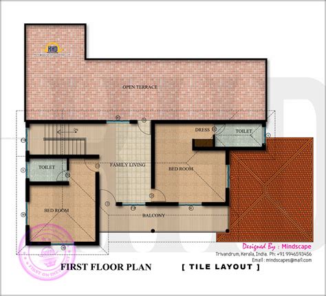 Floor Plan And Elevation Of 2350 Square Feet House Indian House Plans