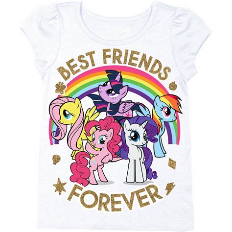 My Little Pony Toddler Girl Best Friends Forever Short Puff Sleeve