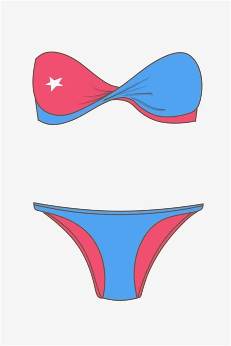 Bikini Traje De Baño Sexy Ilustración Bikini De Animados PNG y PSD