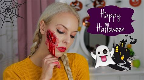 Halloween Makeup Tutorial Open Wound Youtube