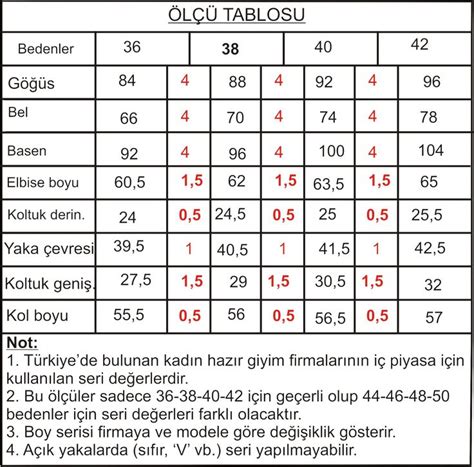 Giysi Kal P Semiye Bottan Diki Beden L S Rg Izelgeleri