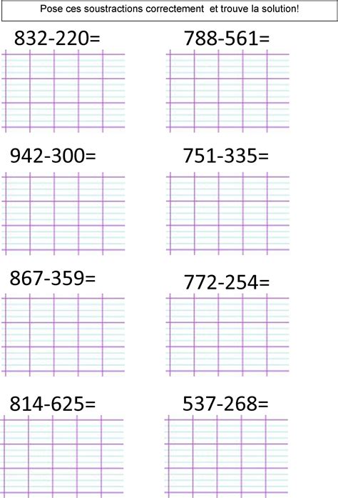 Calcul Ce1 Ce2 La Soustraction Posée 2 Méthodes Le Blog De Monsieur