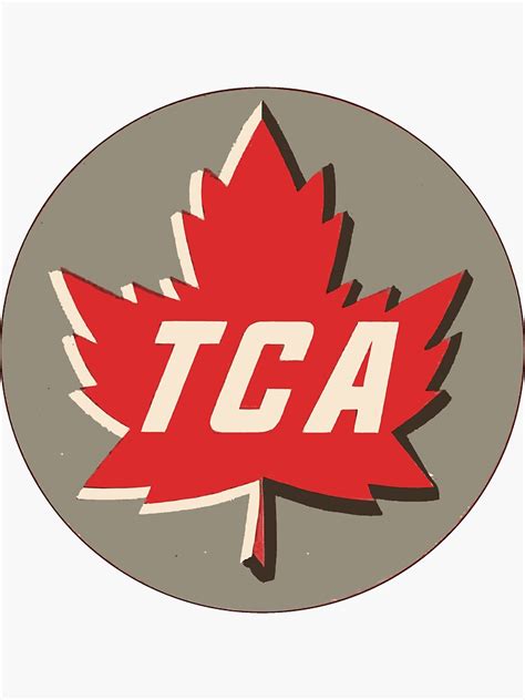 Trans Canada Airlines Tca Logo Sticker By Peteroldfield Redbubble