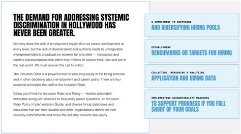 Keeping Promises The Newly Updated Inclusion Rider Helps Hollywood Diversify Hiring Ms Magazine