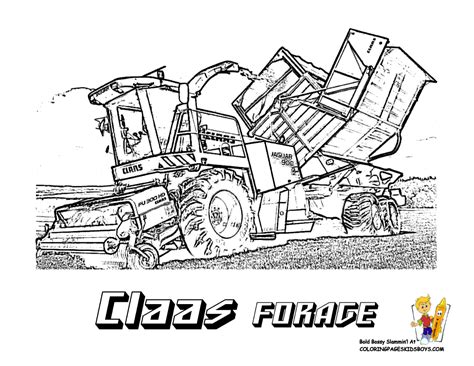 Combine the 1+deal with the early bird! Claas Combine Harvester Coloring Pages