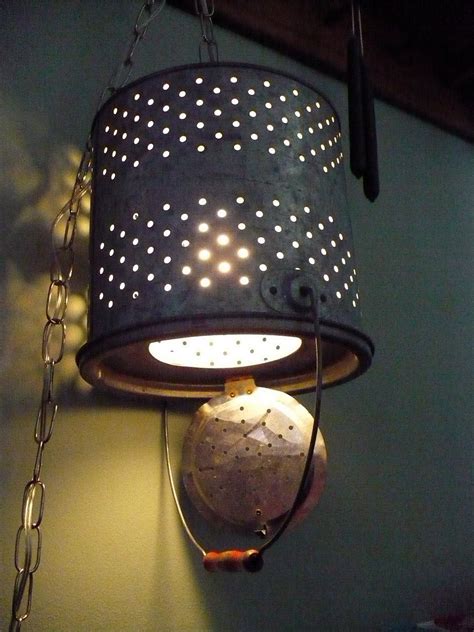 Minnow Bucket Swag Lamp 5500 Via Etsy Swag Lamp Lamp Diy Lamp