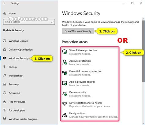 How To Open Windows Security In Windows 10 Tutorials