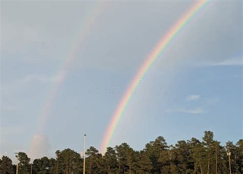 Double Rainbow Blue Sky Showers Summer Georgia Grovetown Augusta South