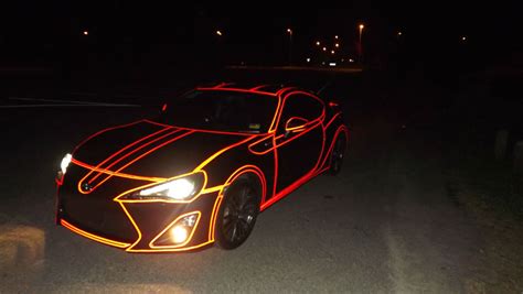 Guy Makes Tron Car Using Reflective Vinyl Tape Twistedsifter