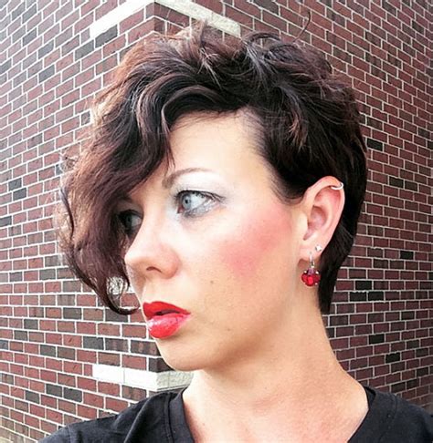 It can be short all over or longer in the front, asymmetrical or choppy or textured or smooth. 30 Standout Curly and Wavy Pixie Cuts