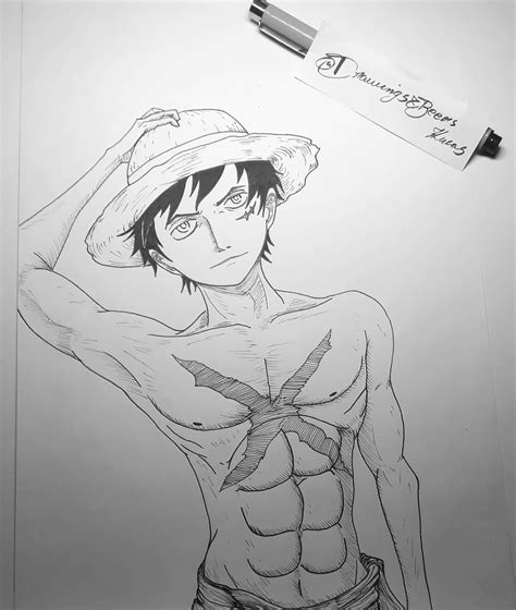 Luffy Drawing One Piece I Messed Up One Piece Drawing Another One