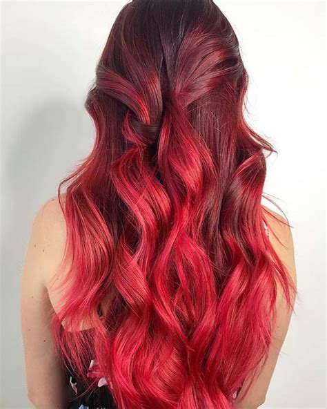 35 Best Photos Ombre Hair Color Black To Red 140 Glamorous Ombre Hair