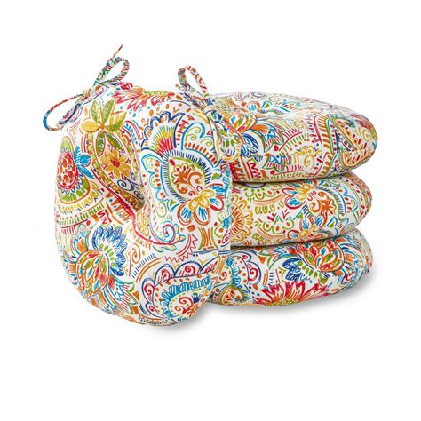 Mainstays faux suede chair pad,4 pack. Greendale Home Fashions Jamboree Paisley 15 in. Round ...