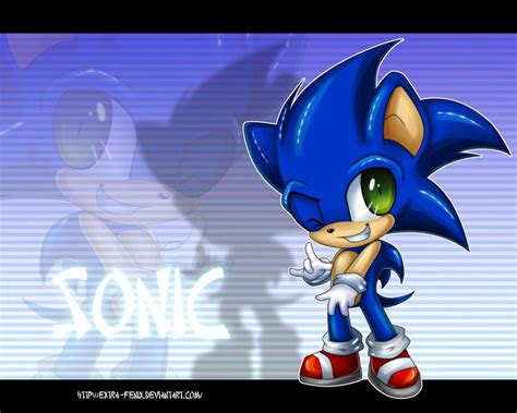 Chibi Sonic By Extra Fenix On Deviantart Cartoonist Sonic The