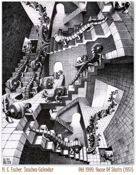 Maurits Cornelis Escher 1898 1972 1951 1999 Taschen Calendar
