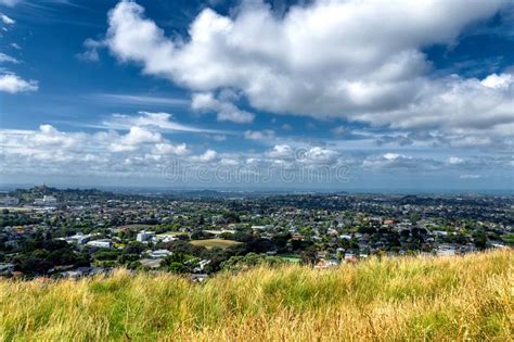 Auckland Suburbs View From Mount Eden Stock Photo Image Of