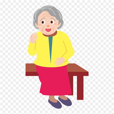 Elderly People Clipart Vector Two Cute Elderly People Clipart Clip