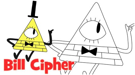 En este video te muestro como dibujar a bill cipher de gravity falls en 3d sigueme en instagram. How to draw Bill Cipher Gravity Falls step by step easy drawing for kids - YouTube