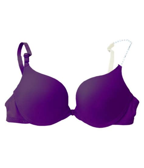 Buy PrettyCat Purple Poly Cotton Push Up Bra Online At Best Prices In