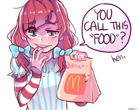 You Call McDonald S Food Anime Funny Wendys Girl Anime