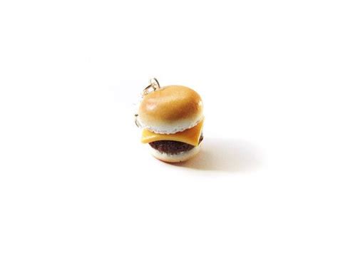 Cheeseburger Charm Miniature Food Jewelry Polymer Clay Etsy Food