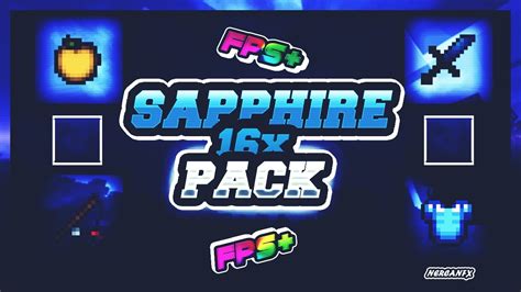 Minecraft Pvp Texture Pack Sapphire 16x Pack Fps 1718 Uhc