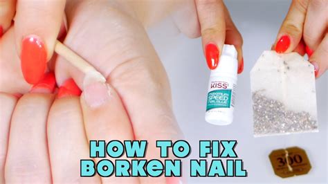 How To Fix Broken Nail Youtube