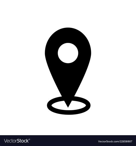 Gps Icon Isolated On Transparent Background Vector Image