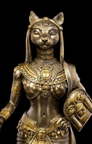 Bastet Altägyptische Figur Mit Schlangenkörper Bronziert Katzengöttin H 27 Cm 4260652361980 Ebay