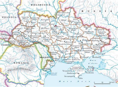 Le mappe coprendo molte parti di ucraina. Mappa Fiumi Ucraina
