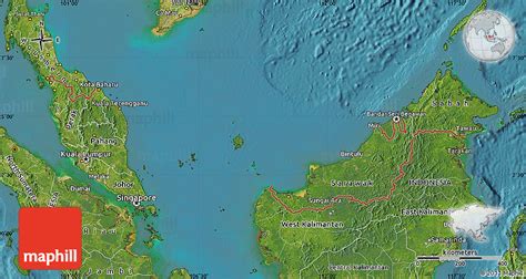 Satellite Map Of Malaysia