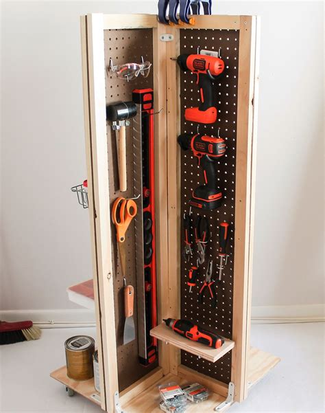 The key is to find the garage cabinet ideas that work for you. How to Make a Rolling Pegboard Tool Cart | Pegboard ...