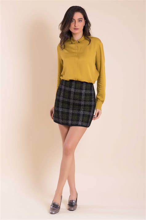 Checkered Suit Mini Skirt Sycamore Eternityeight Womens Clothes
