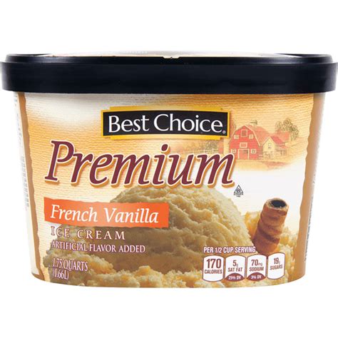 Best Choice Premium French Vanilla Ice Cream Treats And Toppings
