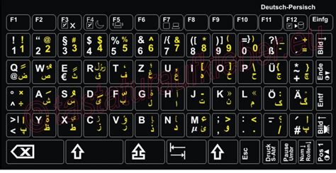 Tastaturaufkleber Deutsch Pesisch Farsi Tastaturaufkleber Für Ihren