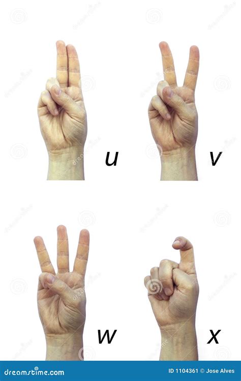 Deaf Alphabet Stock Image Image Of Language Communication 1104361
