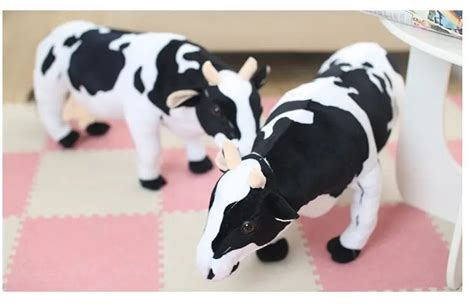 Big Lovely Simulation Cow Plush Toy Creative Stuffed Cow Doll Birthday T About 75cm In