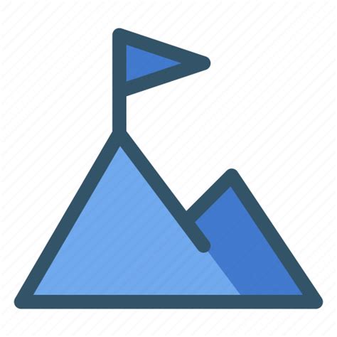 Flag Mountain Success Summit Icon
