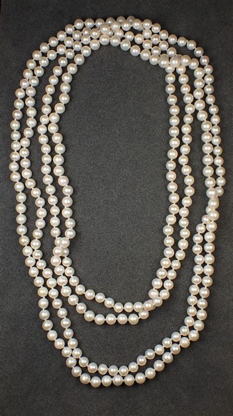 Lot Rope Length Freshwater Pearl Necklace