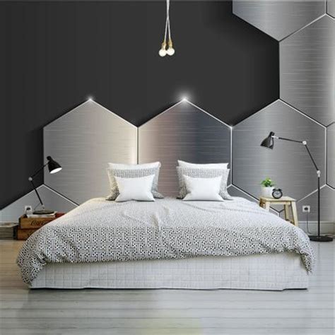Modern Custom Photo Wallpaper 3d Gray Black Texture Wallpaper For Walls