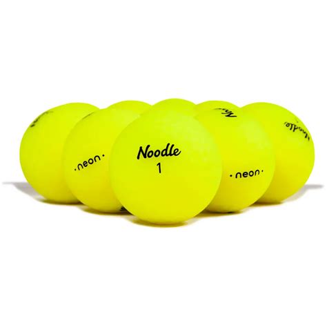Taylor Made Noodle Neon Matte Yellow Golf Balls