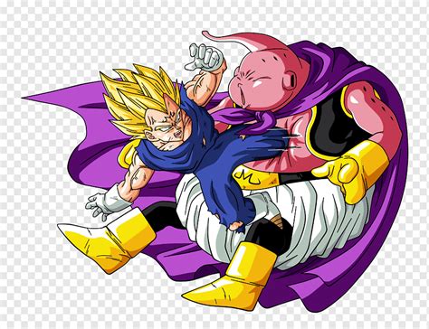 Majin Buu Vegeta Goku Gohan Gotenks Goku Púrpura Superhéroe Dibujos Animados Png Pngwing