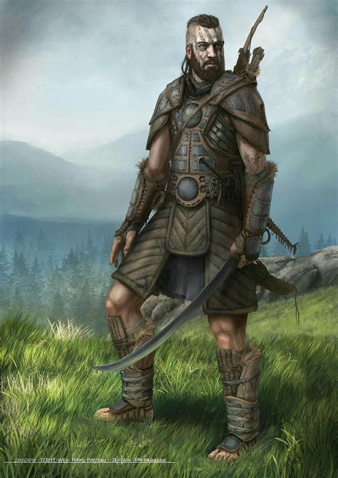 Male Barbarian Fantasy Heroes Character Portraits Fantasy Warrior
