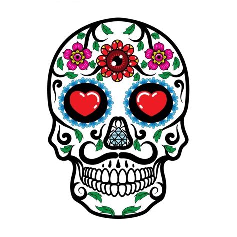 Free Vector Mexican Skull Design