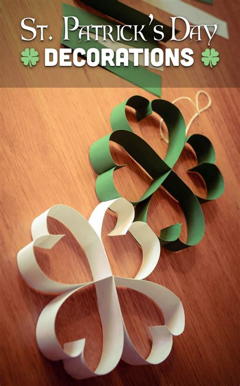 St Patricks Day Decorations March Crafts St Patrick Day Activities