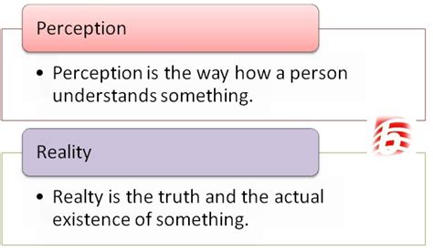 Difference Between Perception And Reality Compare The Difference Between Similar Terms